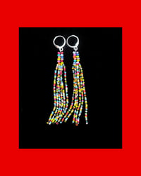 Image 3 of Rattle Snake Tail Fringe Earrings