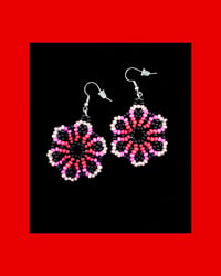 Image 5 of Huichol Style Big Bead Flowers