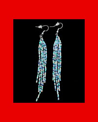 Seafoam Fringe Earrings