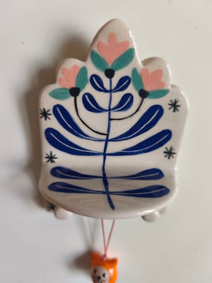 Image of  Petit présentoir plateau bleu et rose