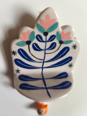 Image of  Petit présentoir plateau bleu et rose