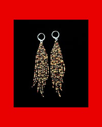 Image 1 of Bead Soup Fringe Earrings 2