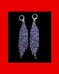 Image 2 of Bead Soup Fringe Earrings 2