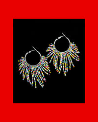 Image 3 of Bead Soup Fringe Earrings 2
