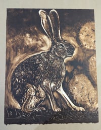 Image 1 of Jack Rabbit Framed Monotype