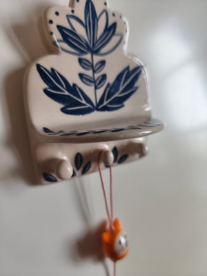 Image of   Petit présentoir plateau bleu 