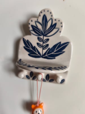 Image of   Petit présentoir plateau bleu 