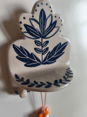 Image of   Petit présentoir plateau bleu 