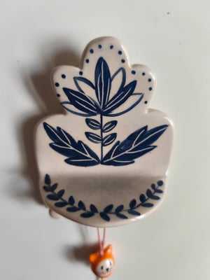 Image of   Petit présentoir plateau bleu 