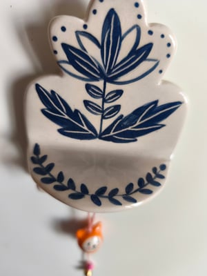 Image of   Petit présentoir plateau bleu 