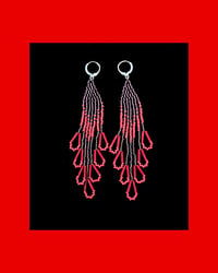 Peacock Fringe Earrings