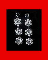 Tri Flower Earrings