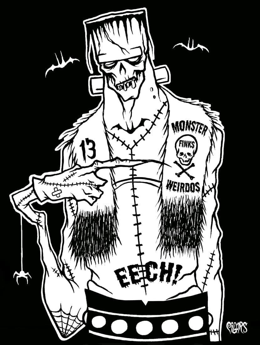 Image of preorder MONSTERS FINKS & WEIRDOS - mens shirt - SHIPS May 8th