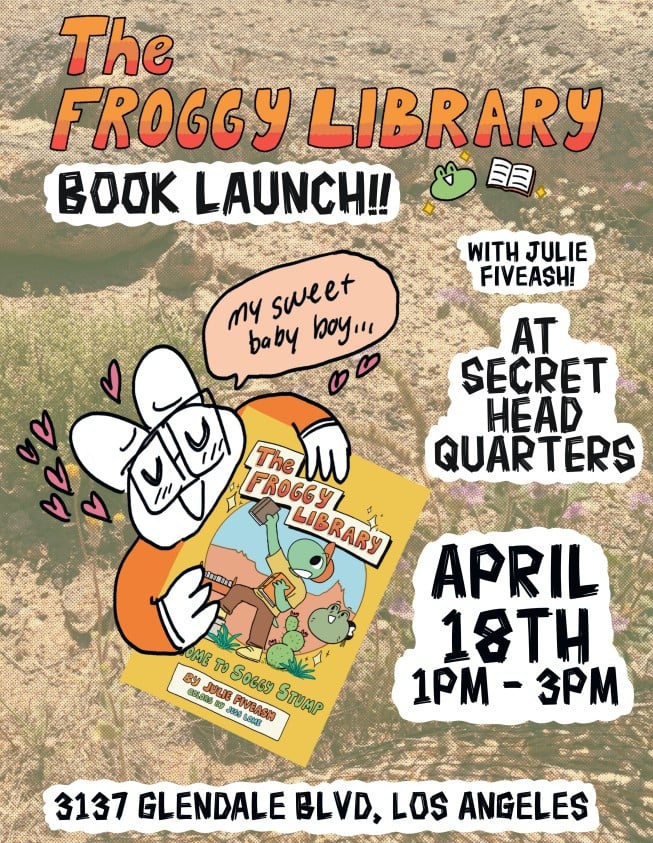 [PRE-ORDER] The Froggy Library by Julie Fiveash - SIGNED (IN-STORE EVENT)