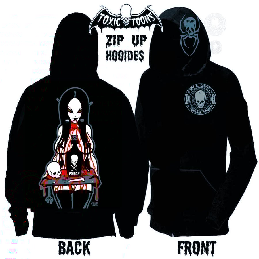 Image of preorder POISON - ZIP UP HOODIE - SHIPS MAY 8TH