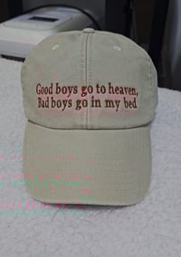 Image 1 of Good boys go to heaven cap
