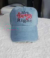 Image 2 of Mrs. Always Right and Mr. Never Wrong Cap