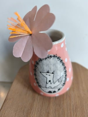 Image of  Petit vase  loup rose