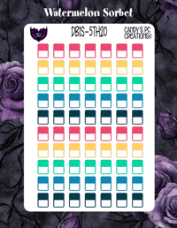 Image 20 of Date Box Small Theme 5  1-24 Choose A Color and Font