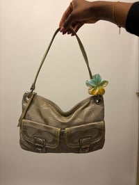 Image 1 of 2011 Coach Poppy Limited Edition Metallic Jacquard Hippie Shoulder Bag