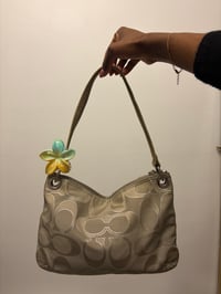 Image 2 of 2011 Coach Poppy Limited Edition Metallic Jacquard Hippie Shoulder Bag