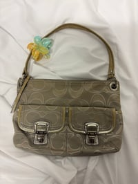 Image 4 of 2011 Coach Poppy Limited Edition Metallic Jacquard Hippie Shoulder Bag