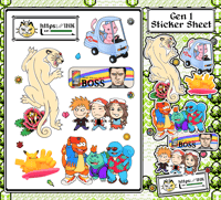 Image 2 of PKMN: Gen One Sticker Sheet