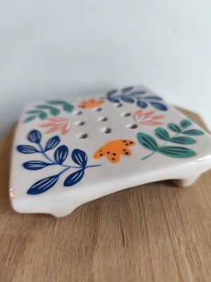 Image of  Porte savon fleur multicolore 