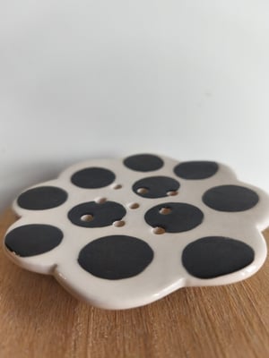 Image of    Porte savon pois noir