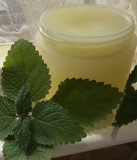Image 5 of Lemon Balm Salve, 2 oz Glass Jar, Unscented Melissa Infusion Balm