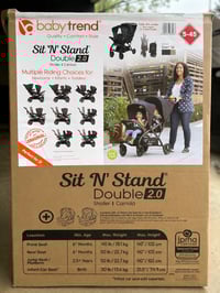 Baby Trend Sit N' Stand Double 2.0 Stroller - Dash Grey