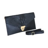Image 1 of Black Vegan Leather Luxury Crossbody