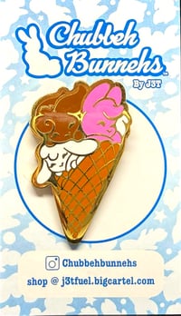 Waffle Cone Enamel Pin