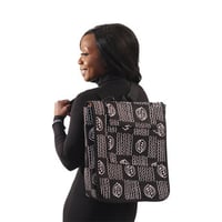Image 2 of Black & White Gye Nyame Backpack