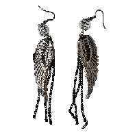Image 1 of deadstock angel wing earrings