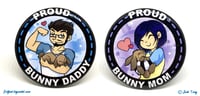 Proud Bunny Mom/Daddy Buttons