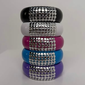 Image of deadstock studded bangles 