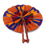 Image 4 of African Leather Folding Fan