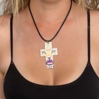 Image 2 of double sided cross necklace