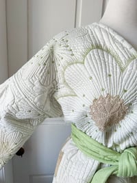 Image 4 of Rhinestone Embellished Embroidered Kimono Quilt Coat