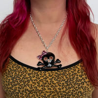 Image 3 of hottie skull necklace