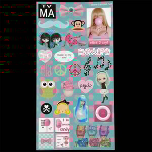Image of pastel sticker sheet <3