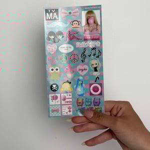 Image of pastel sticker sheet <3