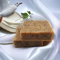 Image 2 of Natural oatmeal and honey bar soap.
