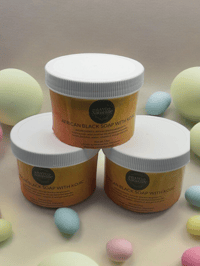 Image 2 of Organic African Black Soap Paste: Kojic, Sandalwood, Licorice