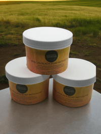 Image 3 of Organic African Black Soap Paste: Kojic, Sandalwood, Licorice