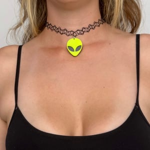 Image of alien tattoo choker
