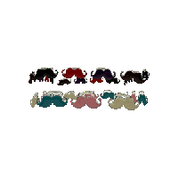 Image 1 of enamel mustache rings!