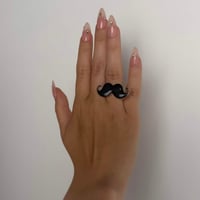Image 3 of enamel mustache rings!
