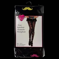 Image 2 of rainbow mustache tights!